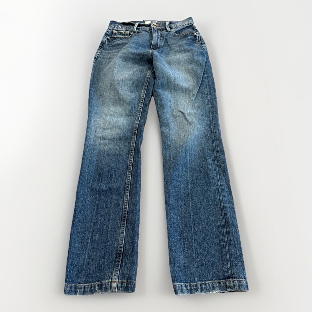 FRAME Womens Blue Heritage Le Sylvie Slender Straight Jeans Size 25 Halston